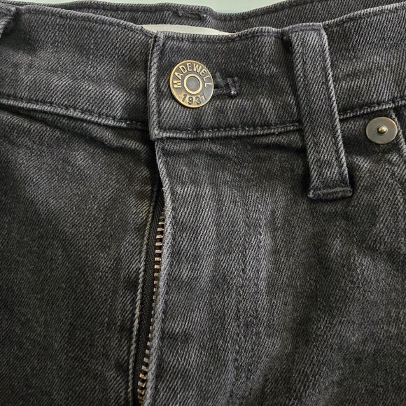 Madewell Lunar High Rise Washed Black Denim Shorts C1732 - Picture 4 of 8